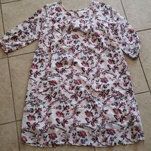 Girls 3/4 length sleeve dress